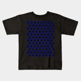 Blue Solar Eclipse Pattern Kids T-Shirt